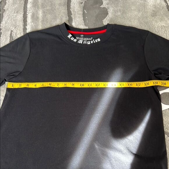 Los Angeles Men’s Black Short Sleeve Crew Neck Tee - Picture 5 of 6